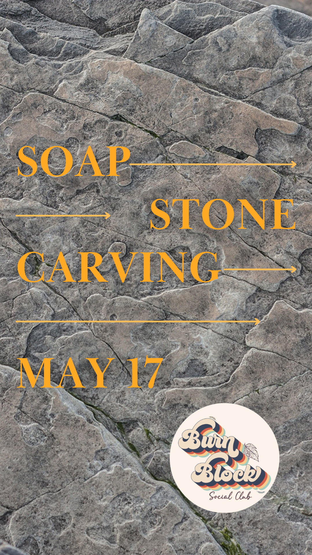 Orange Rough Stone Photocentric Quote of the Day Instagram Story